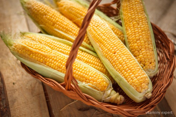 Витамином B6 богата кукуруза
