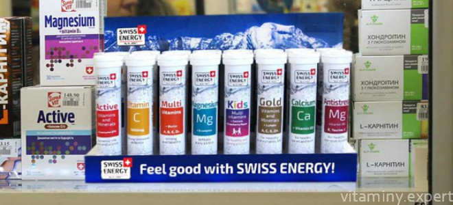 Swiss Energy на полке в аптеке